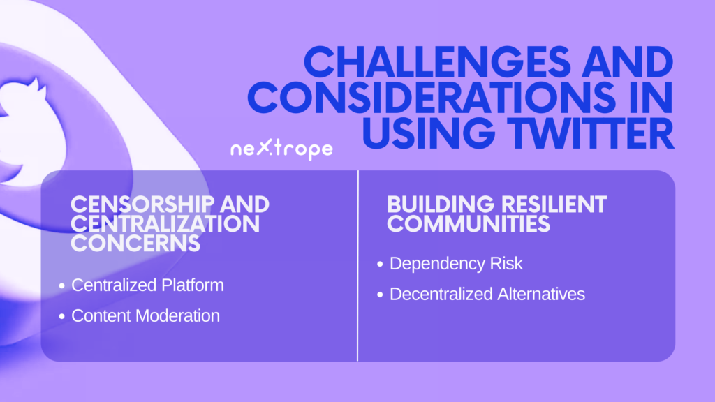 Challenges and Considerations in Using Twitter for Web 3 Projects